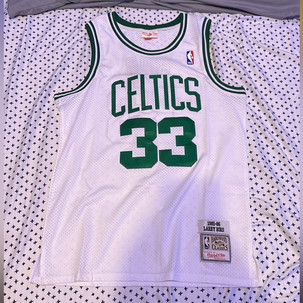 Throwback Celtics Authentic Larry Bird Jersey - Picture 3 of 3